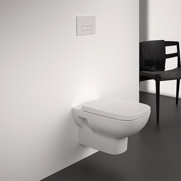 Wand-Tiefspül-WC Helilife, eckig