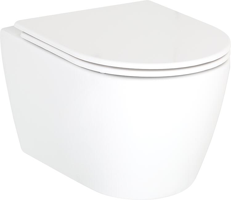 Wand-Tiefspül-WC Helaimera Compact, spülrandlos