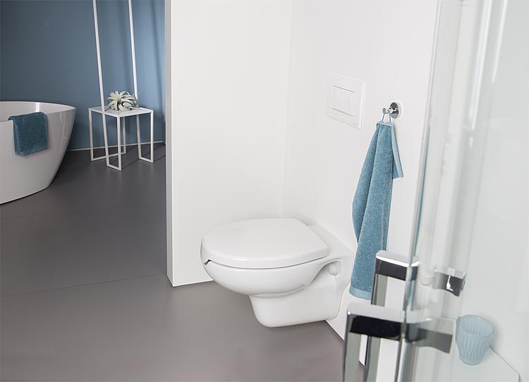 WC-Sitz Helelida, Hygiene-Aussparung am Deckel geschlossen