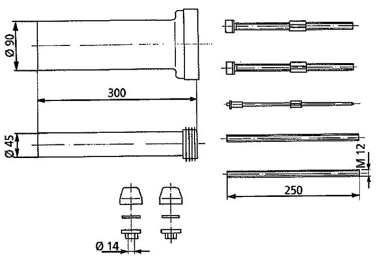 Verlängerungsset für Montageelement