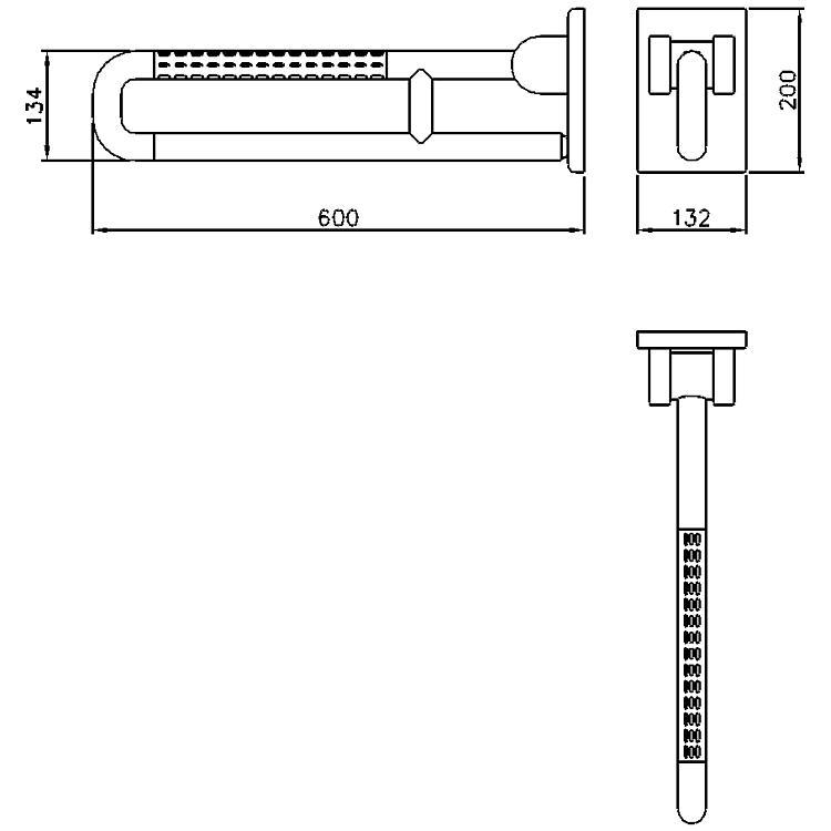 Normbau Stützklappgriff Nylon