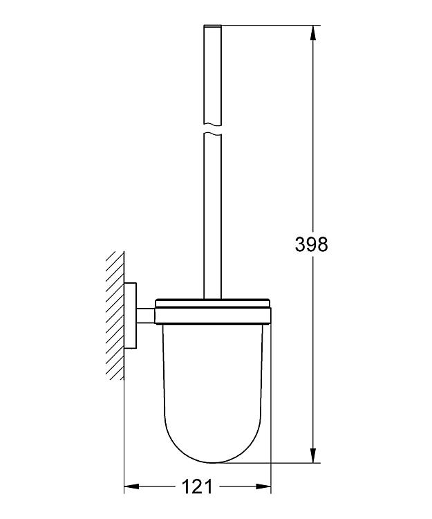 Grohe WC Bürstengarnitur Essentials mit Wandhalter