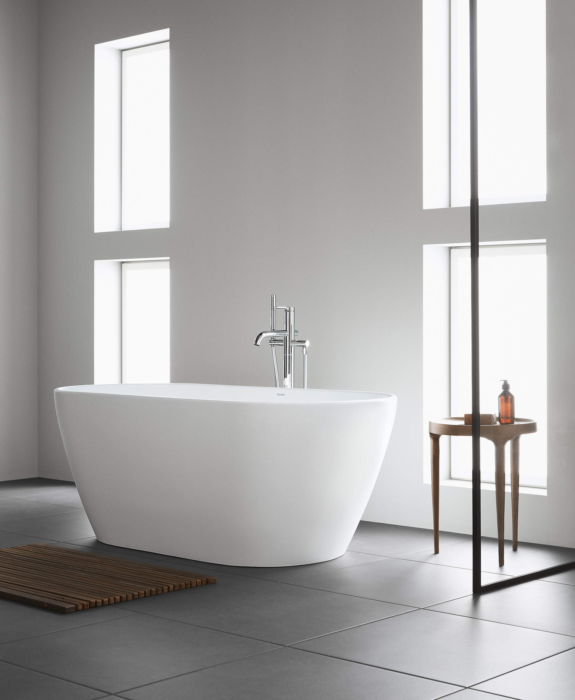 Duravit Freistehende Badewanne D-Neo, 2 Rückenschrägen