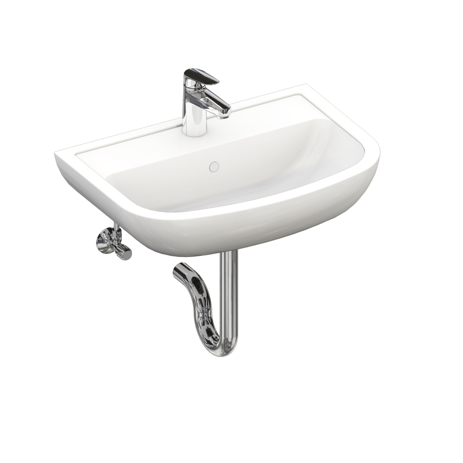Waschtischset One mit 2 Eckventilen