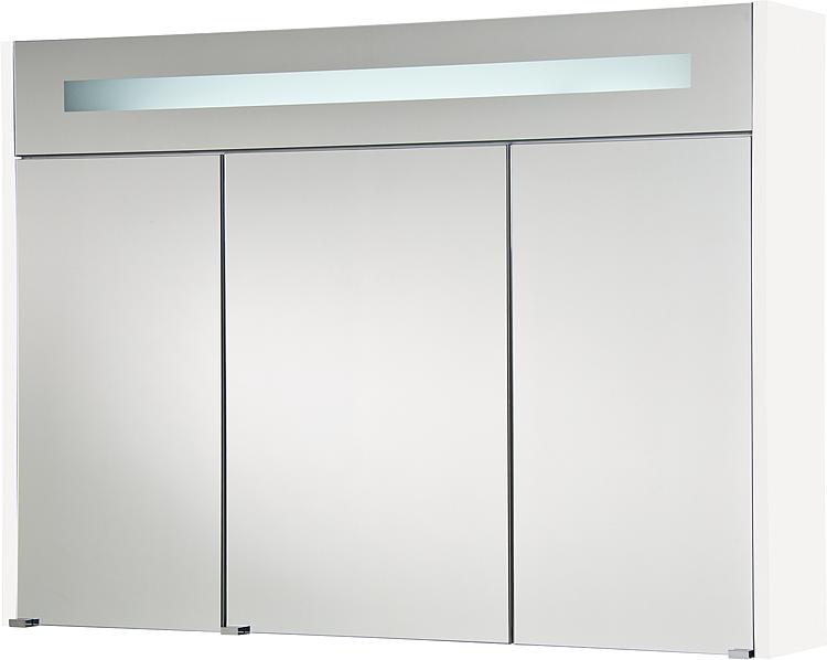 Spiegelschrank mit beleuchteter LED-Zierblende, 1050 mm Breite