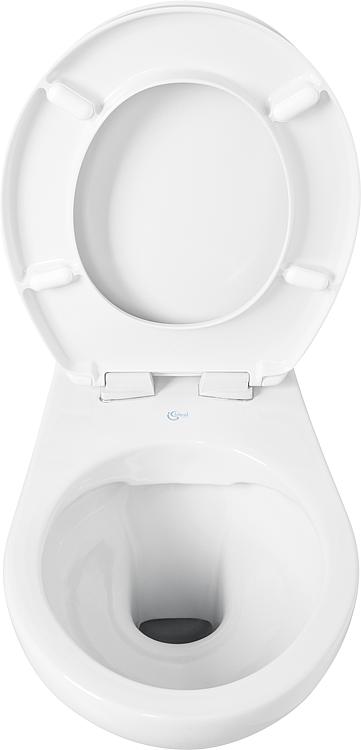 Wand-Tiefspül-WC Combi-Pack Heleurovit, spülrandlos