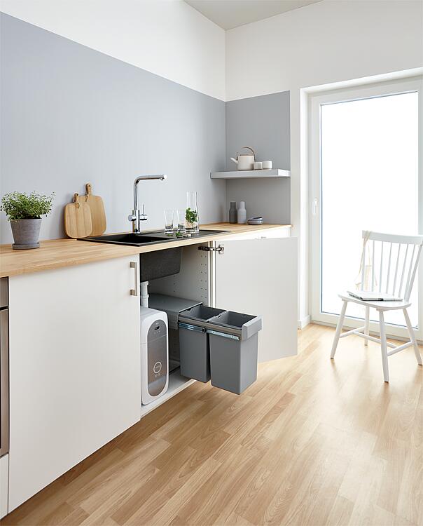 Grohe Spültischmischer Blue Home Starter Kit, mit herausziehbarem Auslauf