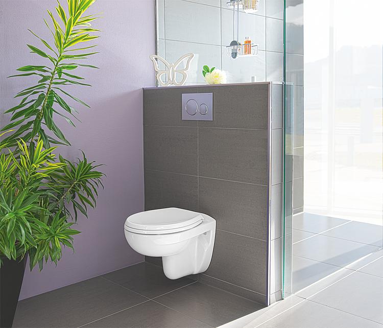 Wand-Tiefspül-WC Heleurovit, spülrandlos
