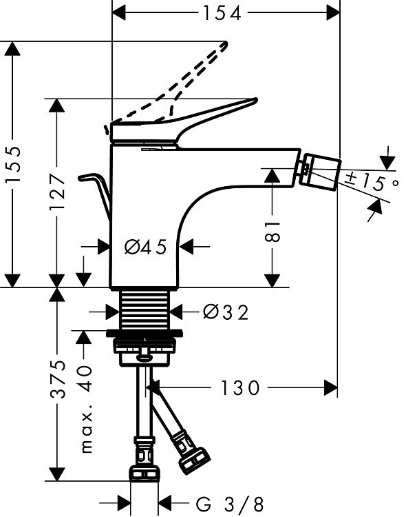 Hansgrohe Bidetmischer Vivenis