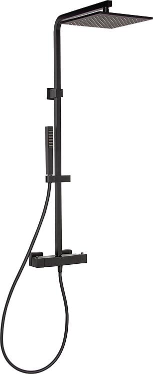 Brausesystem Helsamba II mit Thermostat, schwarz