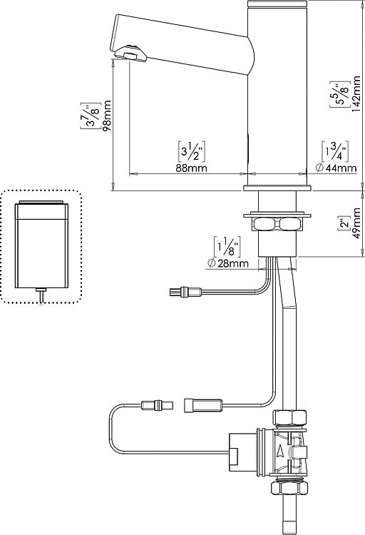 Benkiser Sensor-Waschtischarmatur Metrix Primus