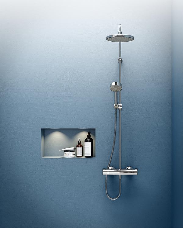 Hansa Brause-System HansaMicra mit Thermostat