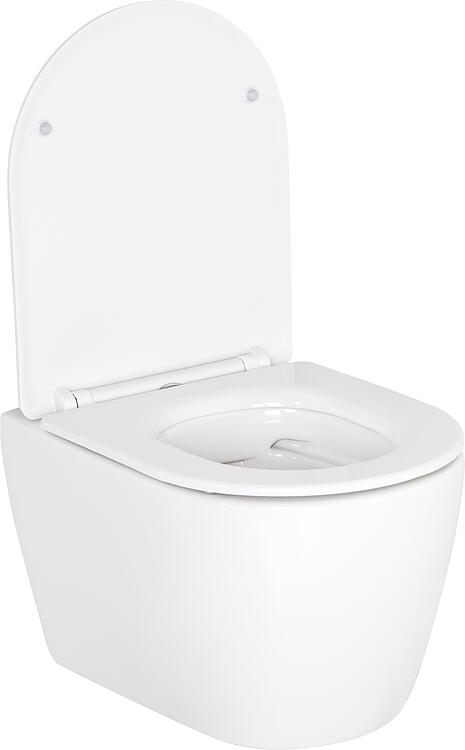 Wand-Tiefspül-WC Helaimera Compact, spülrandlos