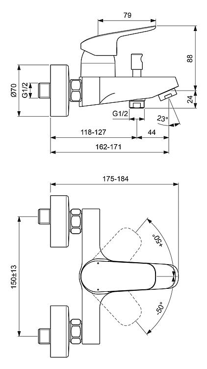 AP-Wannenmischer Helceraflex