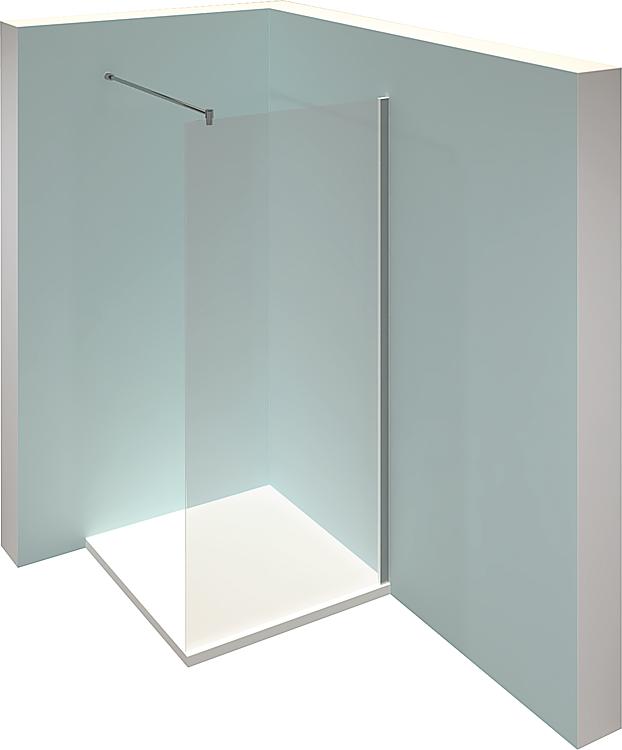 Hüppe Walk-In Glasduschwand Design pure, 6 mm