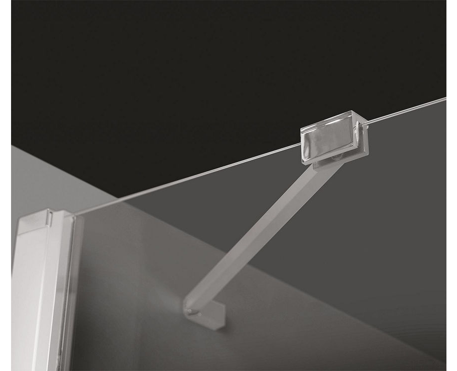 Eck-Duschkabine Heleloa 2.0, 2 Pendeltüren und 2 Glas-Fixteile