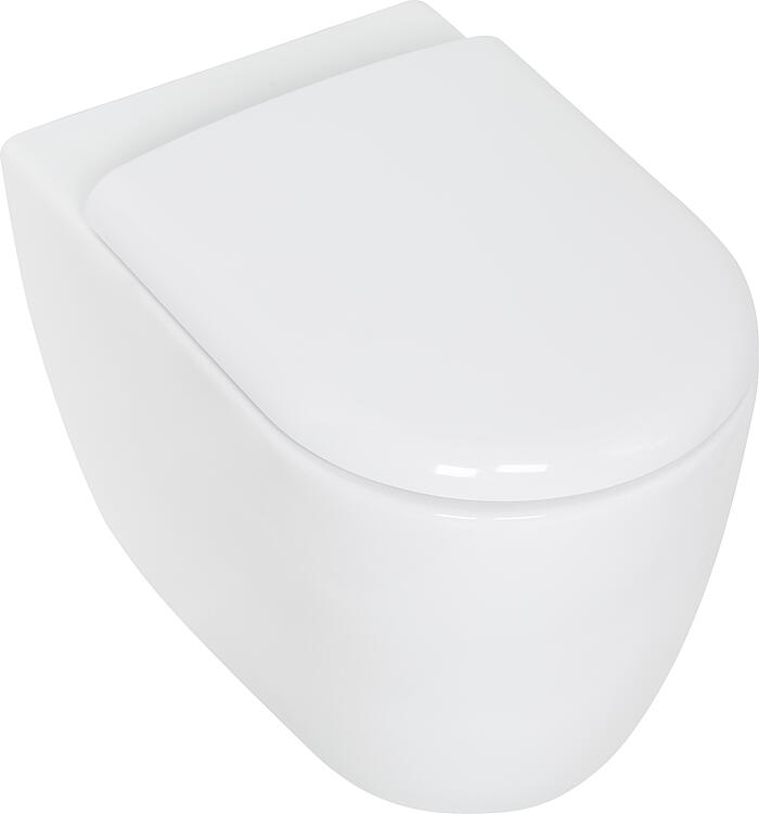 Stand-Tiefspül-WC Helaimera, spülrandlos