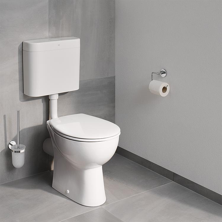 Grohe WC-Sitz Bau, Softclose weiß Edelstahlscharniere