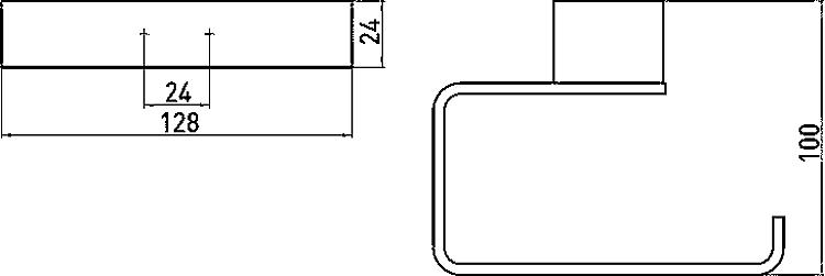 Emco Papierhalter Loft ohne Deckel, schwarz