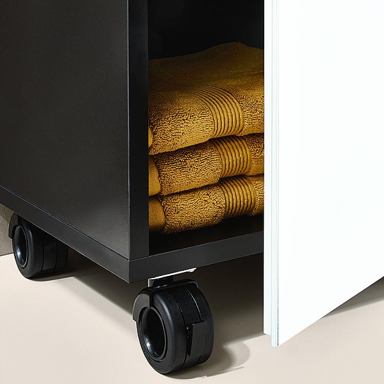 Rollcontainer Helela, Korpus schwarz, 880 mm Höhe