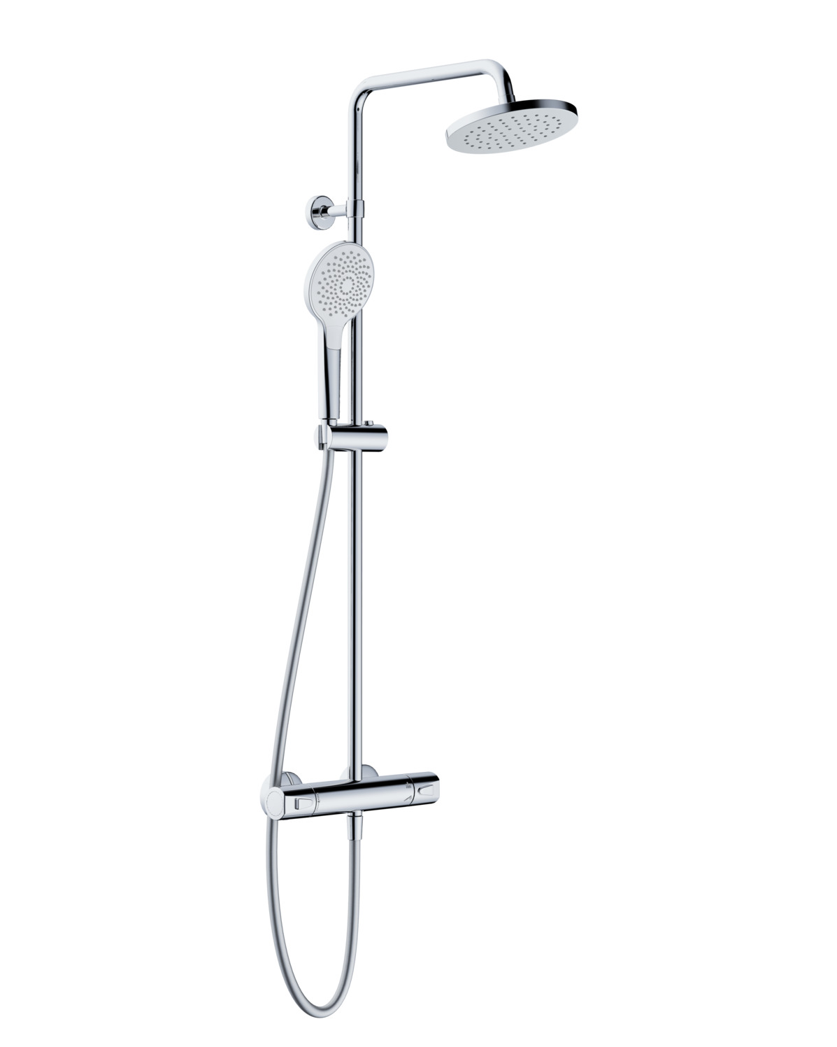 Duschsystem Clivia Thermostat m. Kopfbrause 200