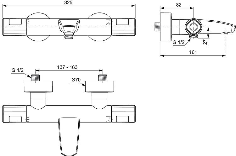 AP-Wannenthermostat Helceratherm T100