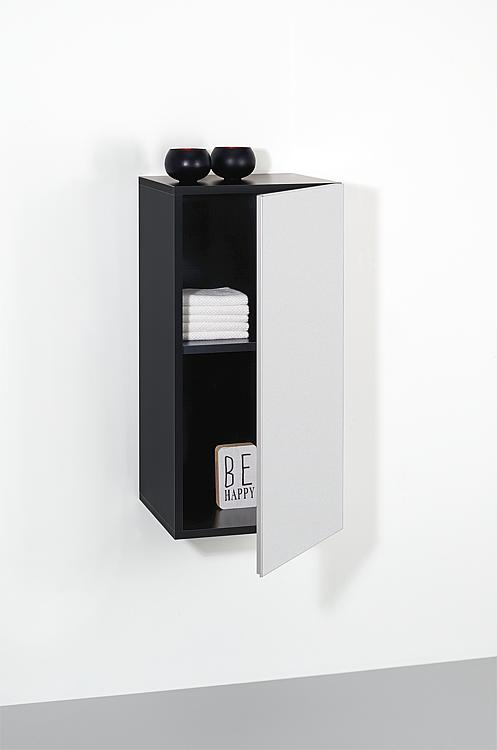 Hochschrank Helela, 800 mm Höhe, Korpus schwarz