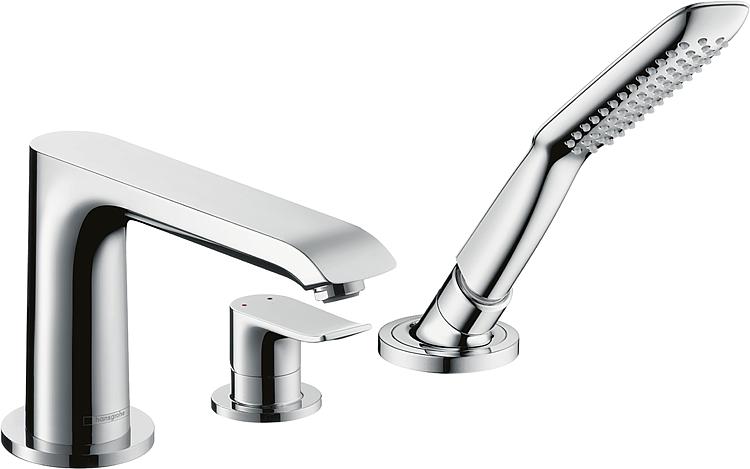 Hansgrohe 3-Loch Wannenrandmischer Metris