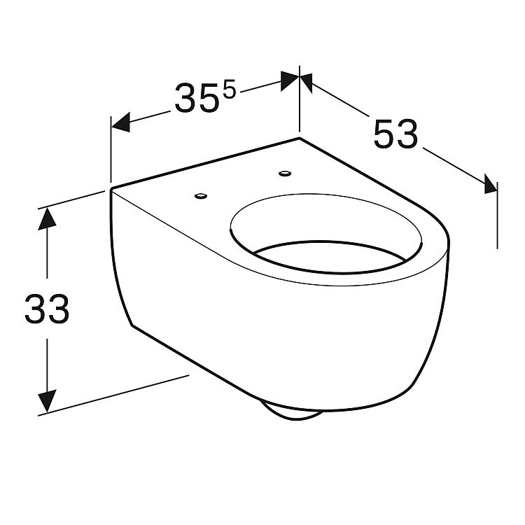 Geberit Wandtiefspül-WC iCon
