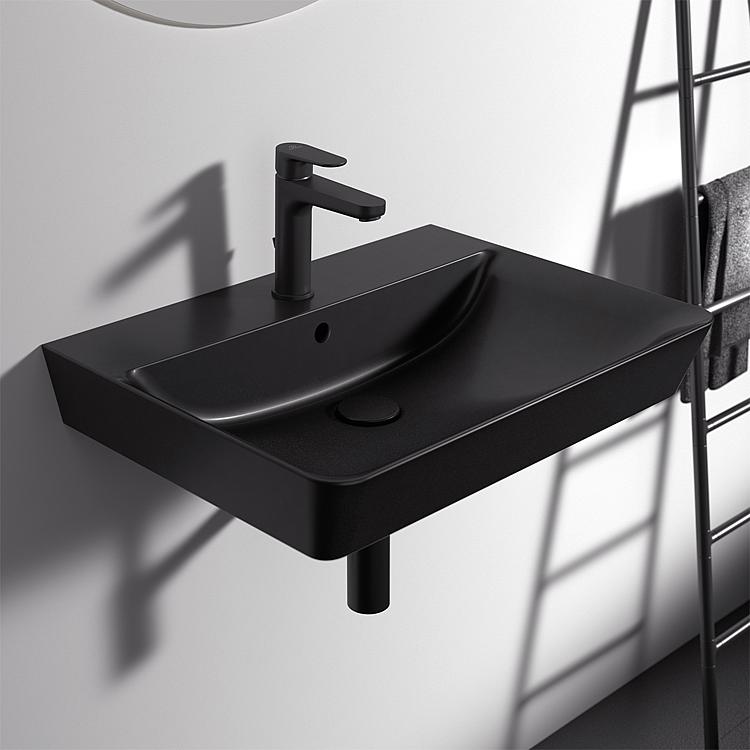 Waschtisch Helconnect Air Cube, schwarz