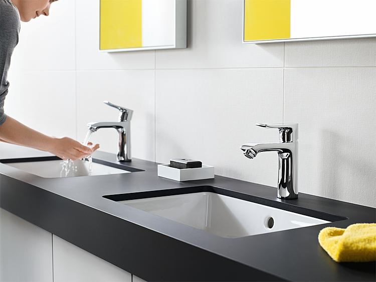Hansgrohe Waschtischmischer Metris 110, Mittelstellung kalt