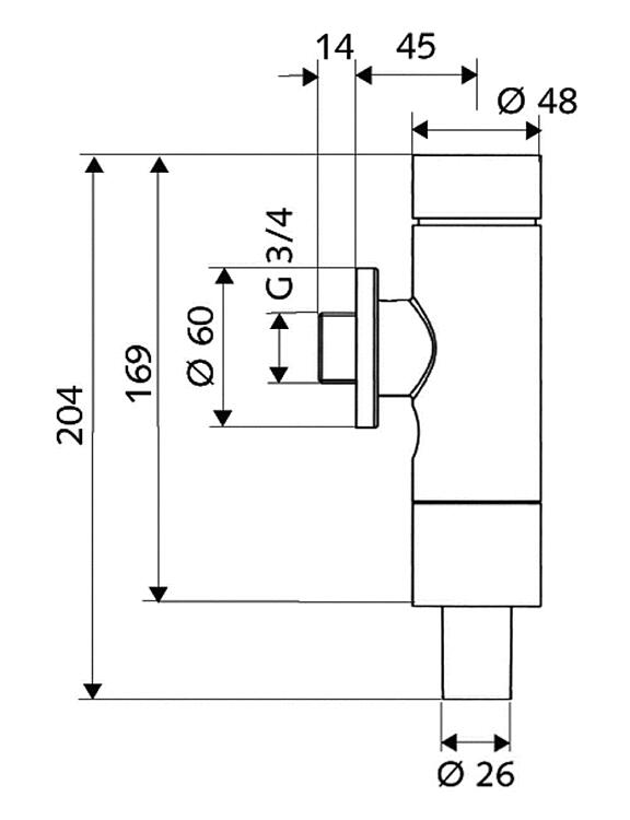 Schell Druckspüler Schellomat Basic, ohne Absperrung