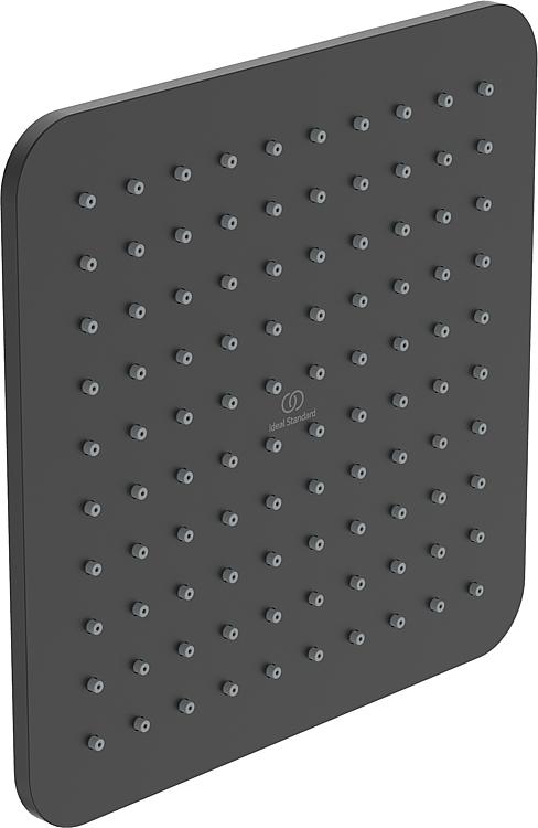 Kopfbrause Heldeal Cube, schwarz