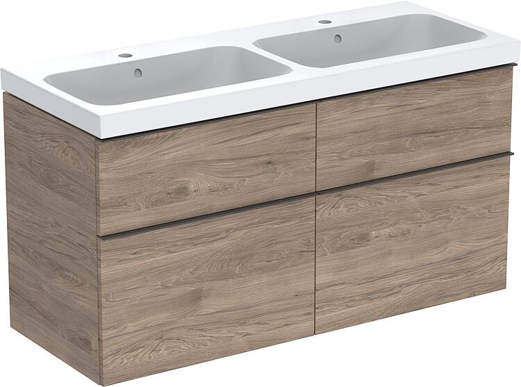 Geberit Doppelwaschtisch iCon, 1200 mm