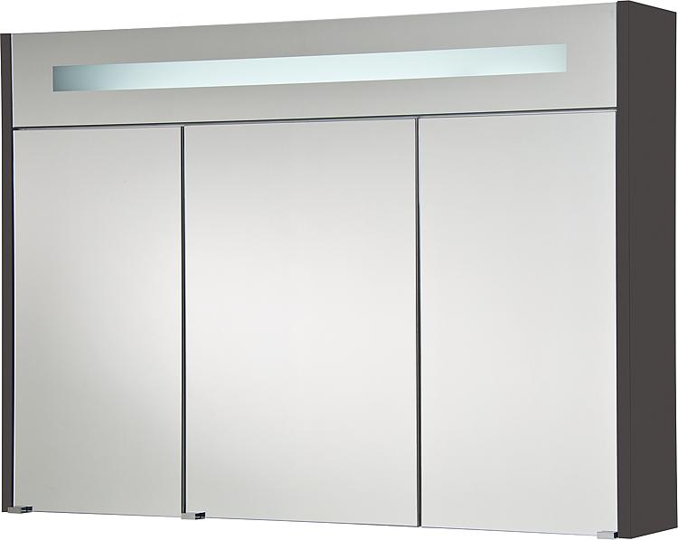Spiegelschrank mit beleuchteter LED-Zierblende, 1050 mm Breite