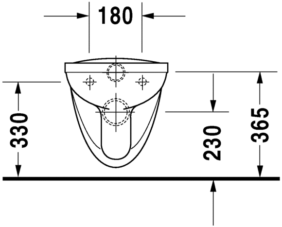 Duravit Wand-Tiefspül-WC D-Code Basic