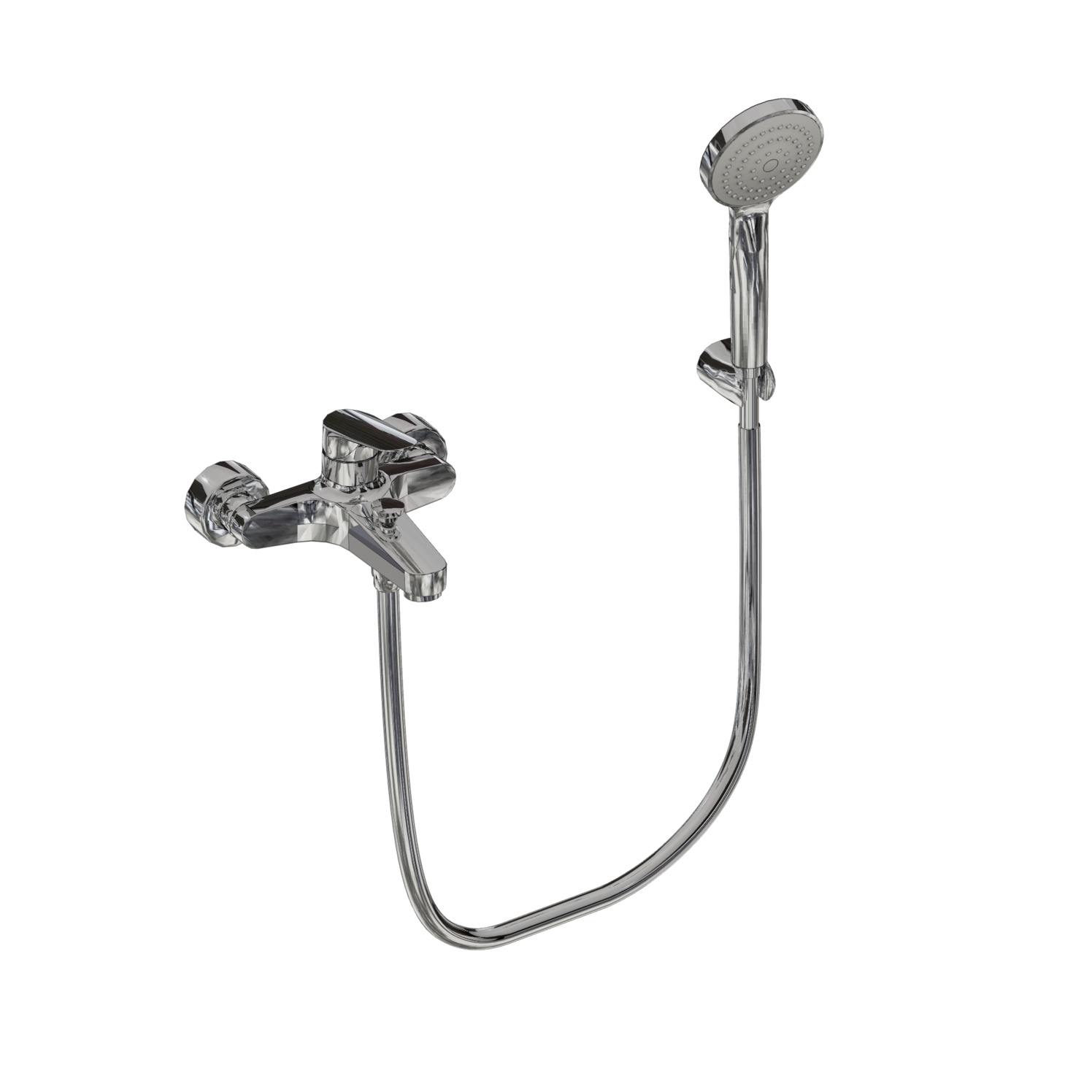 Badewannen-Zubehörset One mit Wandbrausehalter