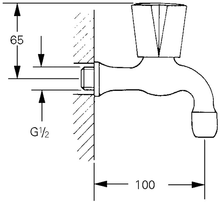Grohe Wandauslaufventil Costa