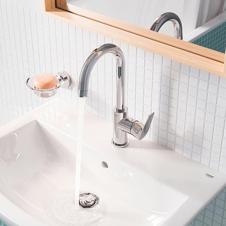 Grohe Waschtischmischer Grohe BauEdge L-Size, schwenkbar