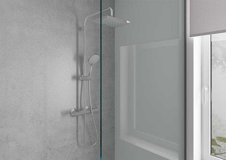 Hansgrohe Brausesystem Vernis Shape Showerpipe 230 1jet, mit Thermostat