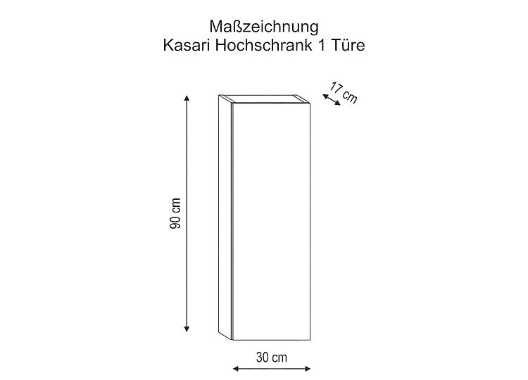 Hochschrank Helkasari, 900 mm