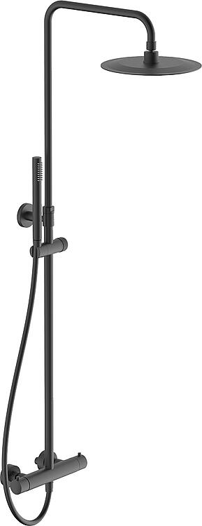 Brausesystem Helcomallo 2.0 mit Thermostat, graphite