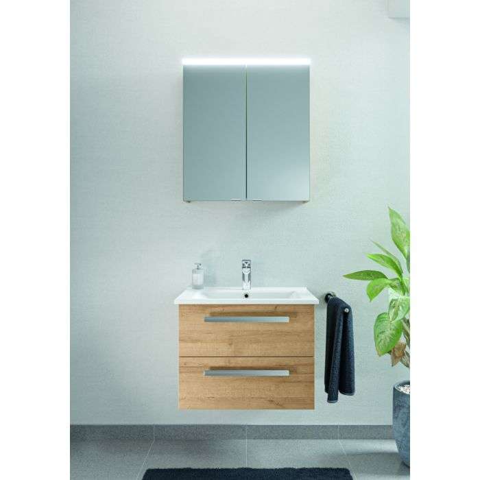 Badmöbel Komplett-Set Serie 843 65 cm, mit Spiegelschrank