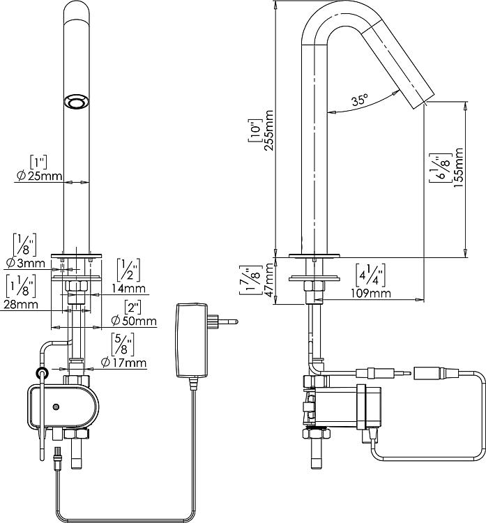 Benkiser Sensor-Waschtischarmatur Sintra, schwarz