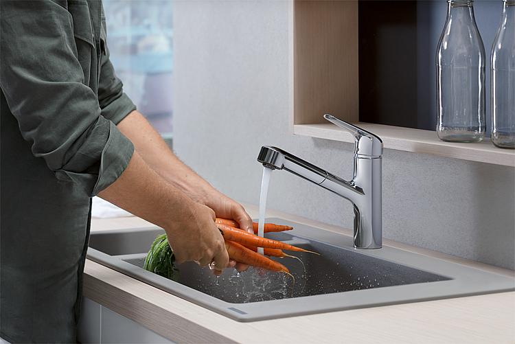 Hansgrohe Spültischmischer Focus 150 M42, mit herausziehbarem Auslauf
