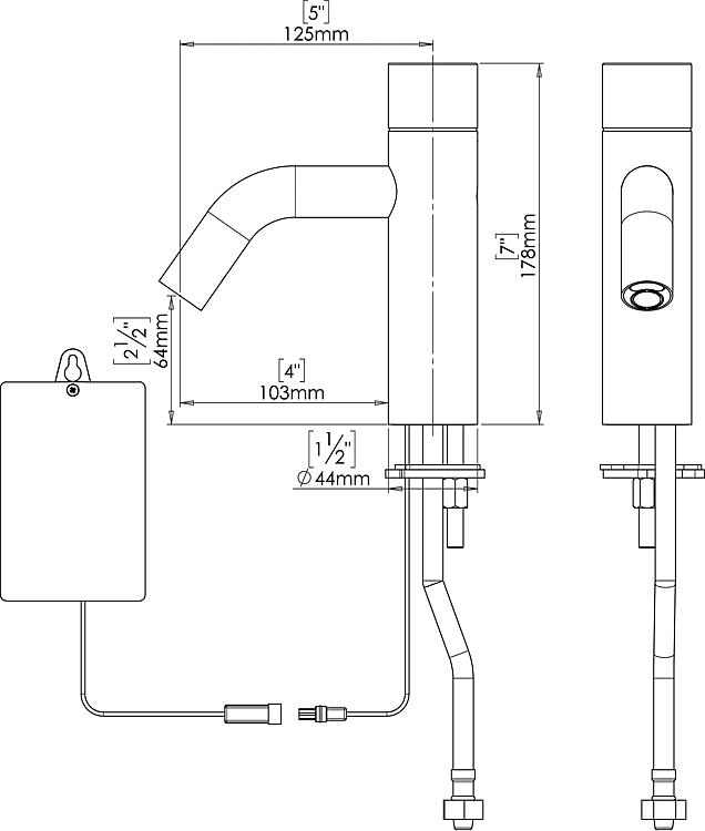 Benkiser Sensor-Waschtischarmatur Metrix Fashion, ohne Mischung