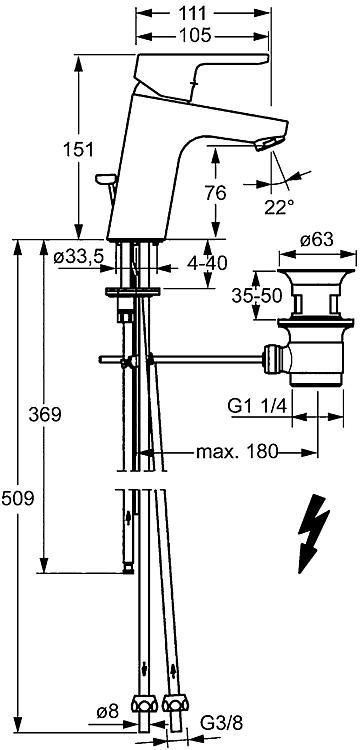 Hansa Waschtischmischer HansaPrimo XL