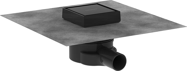 Hansgrohe Duschrinne RainDrain Point Komplettset schwarz matt rückseitig befliesbar
