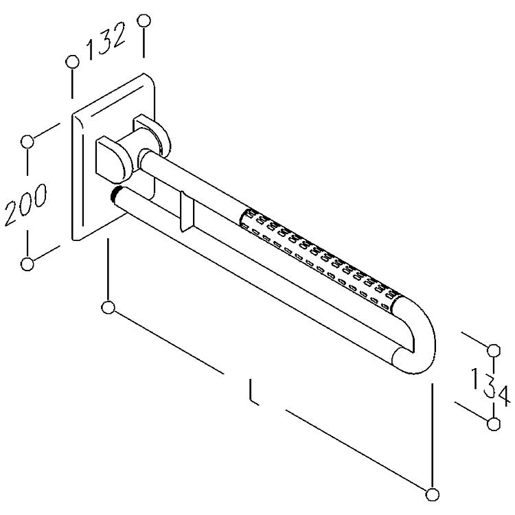 Normbau Stützklappgriff Nylon