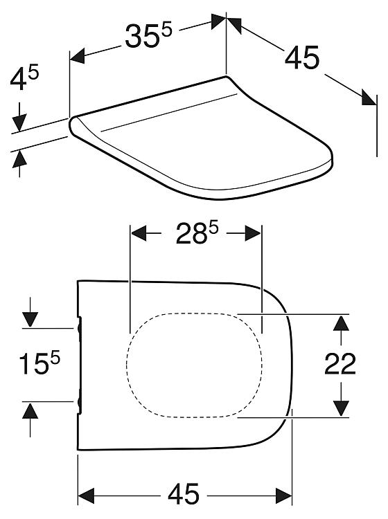 Geberit WC-Sitz Smyle Square
